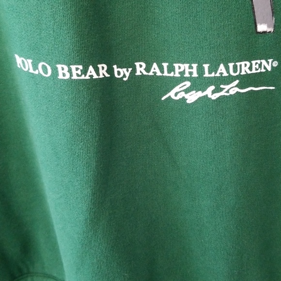 Size XXL Polo Ralph Lauren Bear Skiing Hoodie - Picture 4 of 5